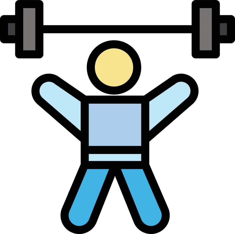 atleta atletismo avatar fitness gimnasio color plano icono vector icono banner plantilla