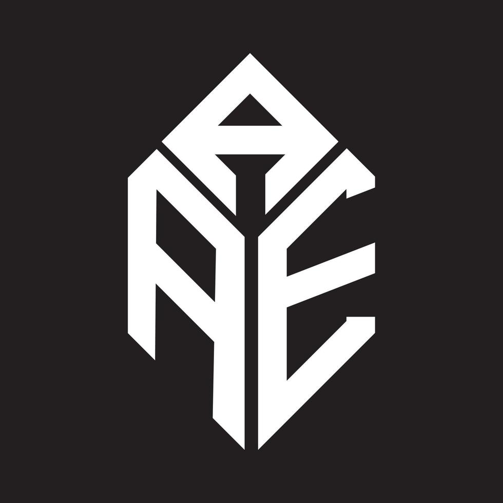 diseño de logotipo de letra aae sobre fondo negro. concepto de logotipo de letra de iniciales creativas aae. diseño de letras aae. vector