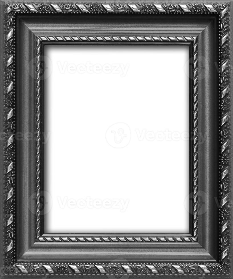 Empty picture frame with a free place inside, isolated on white photo