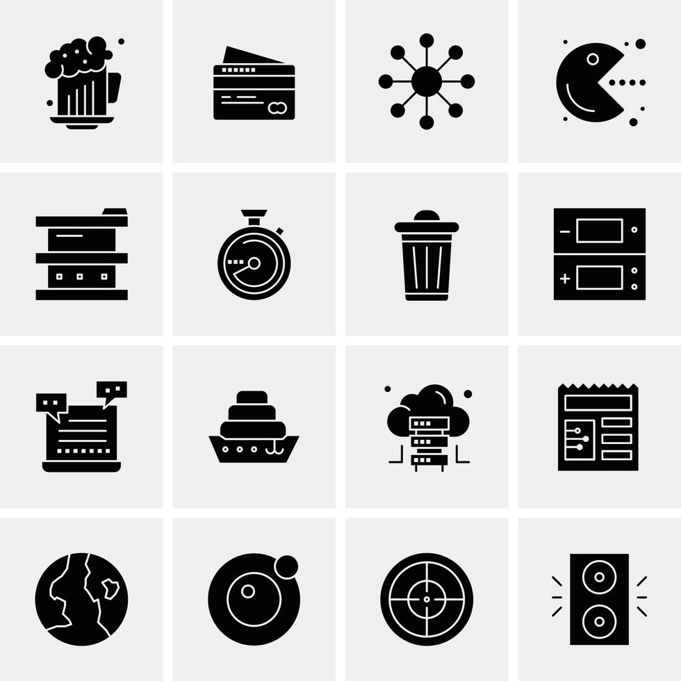 16 Business Universal Icons Vector Creative Icon Illustration to use in web and Mobile Related proj