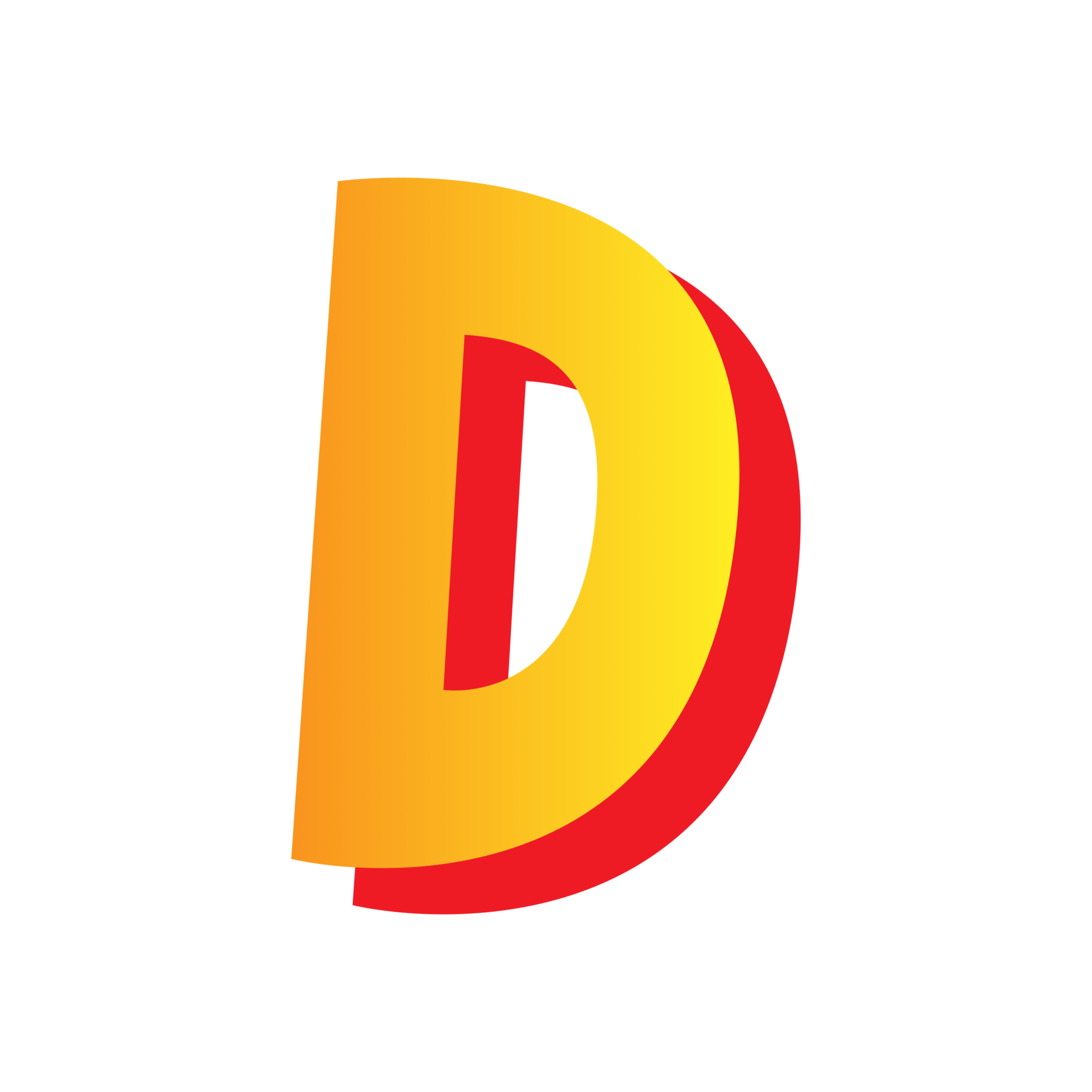 Letter d, comic style typeface with transparent background. png file ...