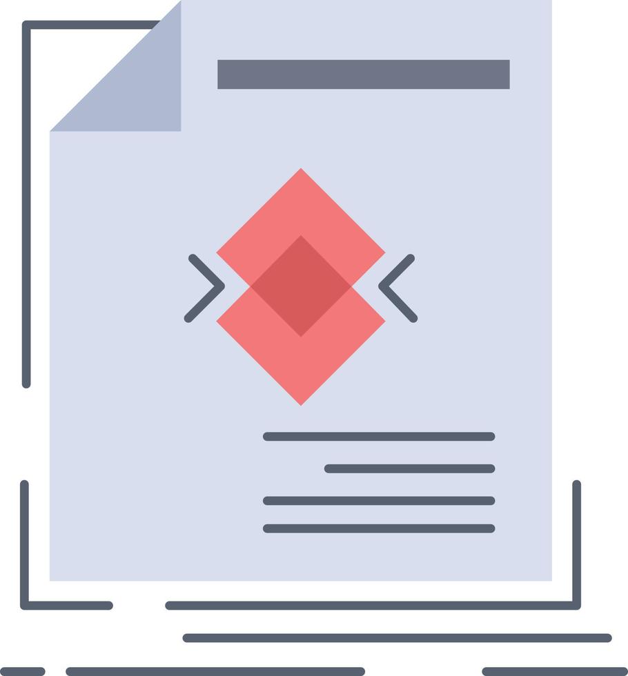 ad advertisement leaflet magazine page Flat Color Icon Vector