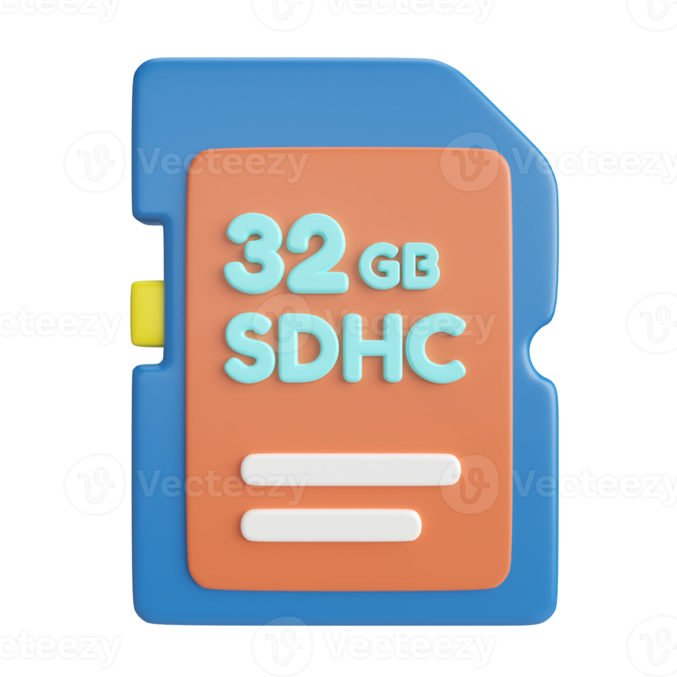 SDHC 3D Illustration Icon 13249718 PNG
