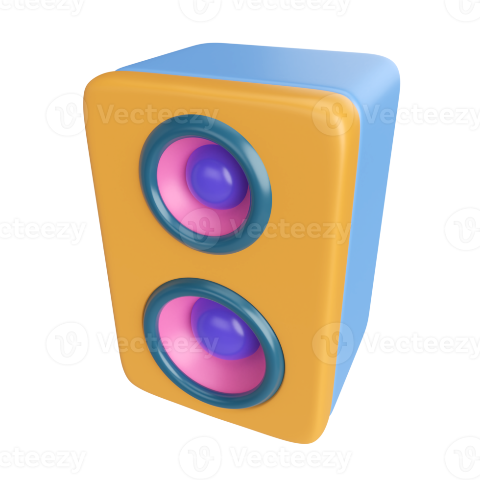 Speaker 3D Illustration Icon png