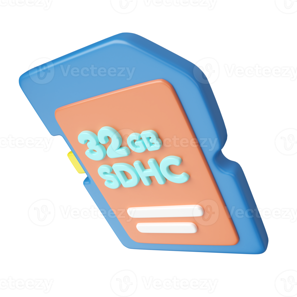 SDHC 3D Illustration Icon png