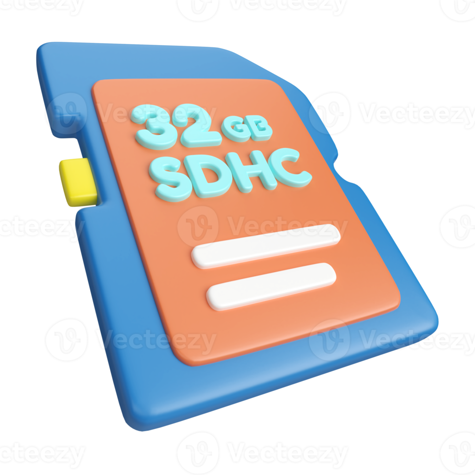 SDHC 3D Illustration Icon png