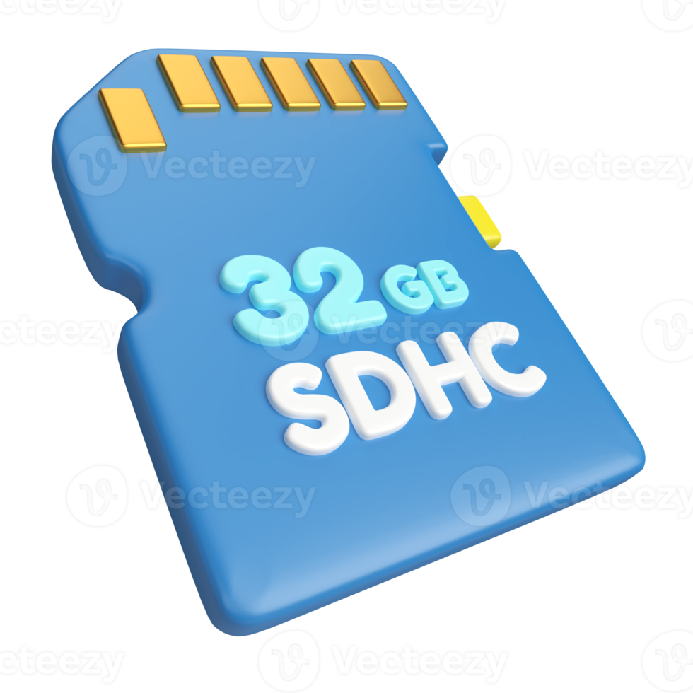 sdhc 3d illustrazione icona png