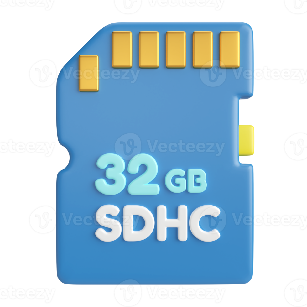 SDHC 3D Illustration Icon png