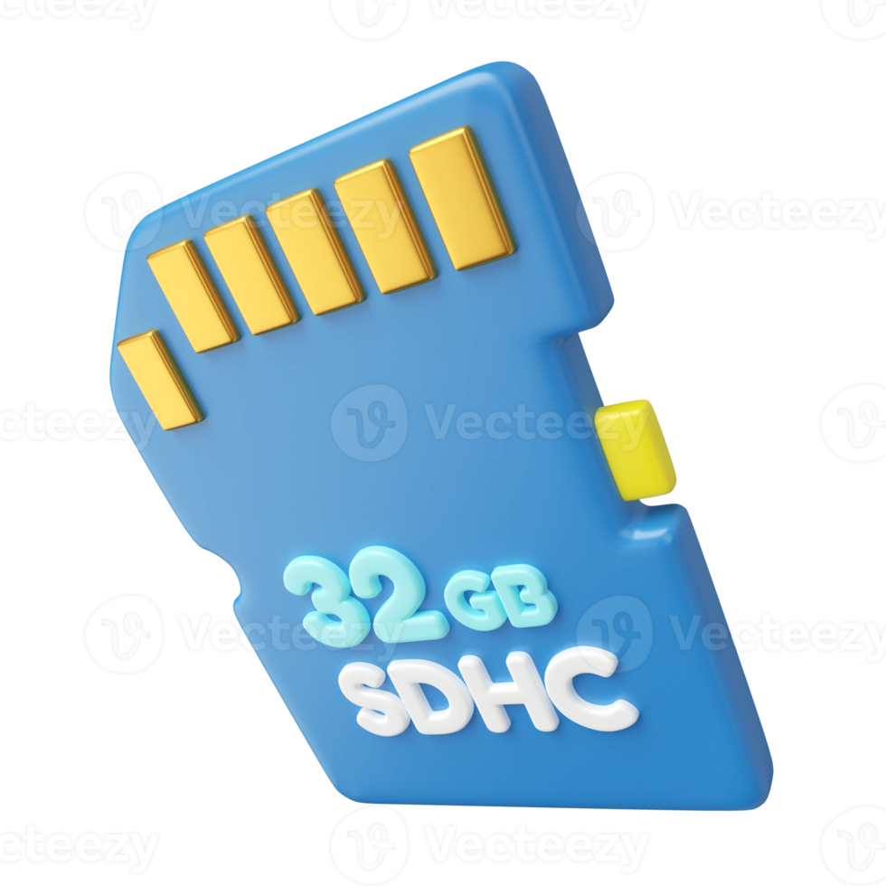 SDHC 3D Illustration Icon png