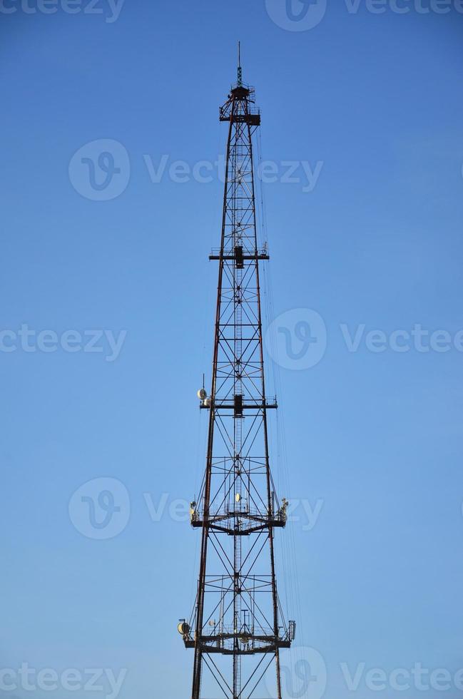 Radio communications tower 13249804 Stock Photo at Vecteezy