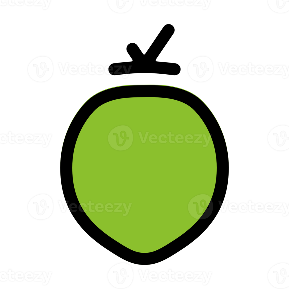 illustration d'icône de noix de coco png