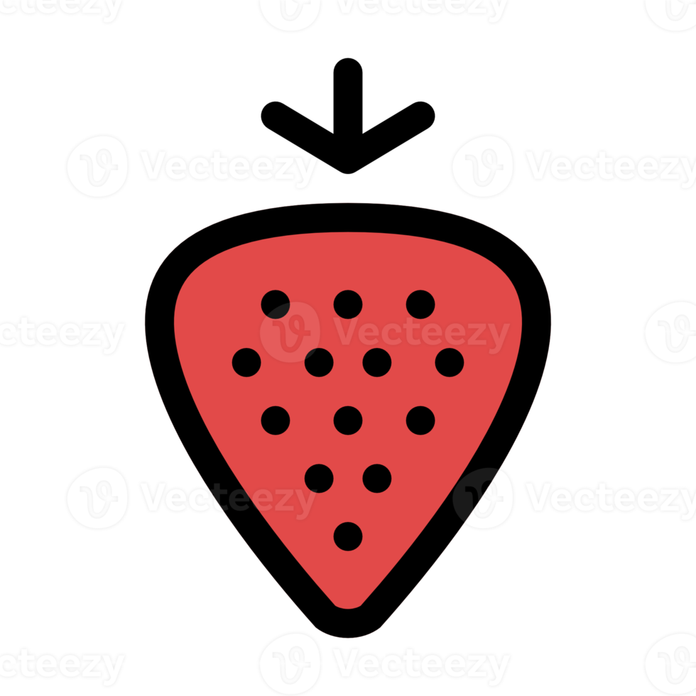 illustration d'icône de fraise png