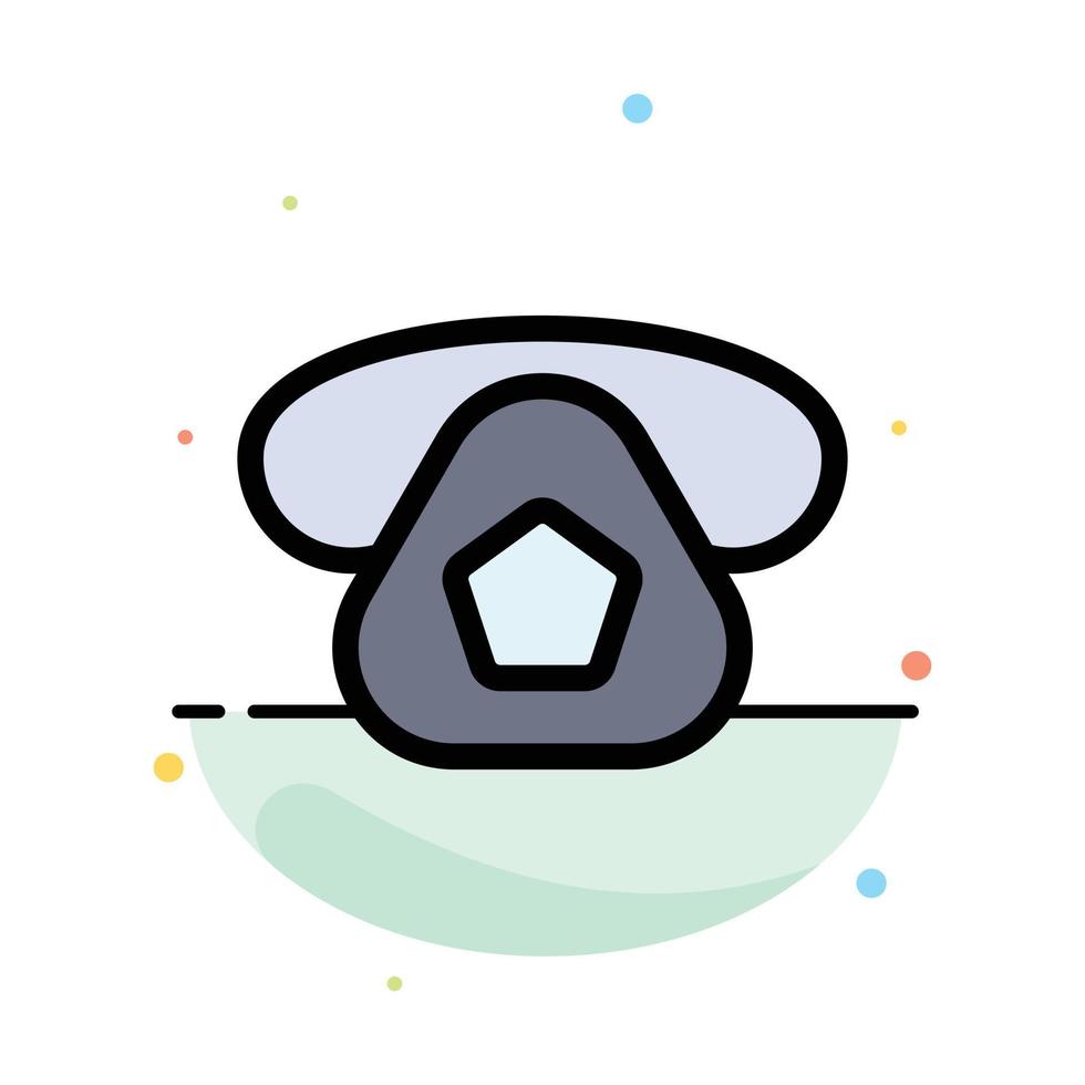 Mobile Call Telephone Phone Abstract Flat Color Icon Template vector