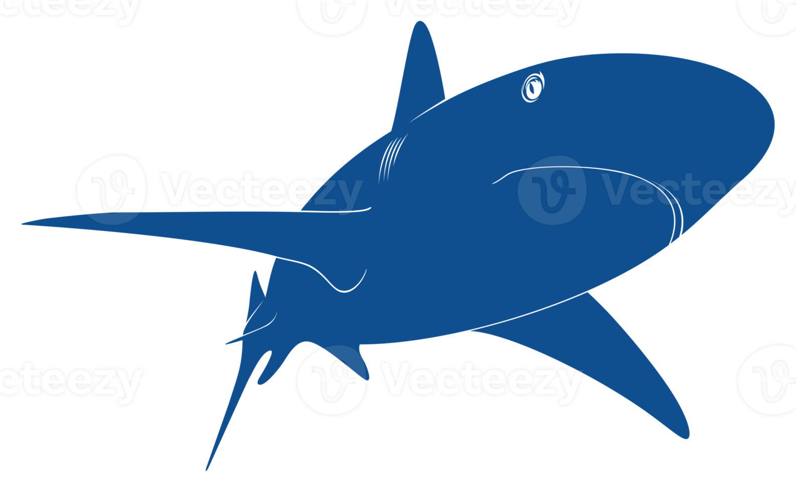 Shark Silhouette for Logo, Pictogram, Website, Art Illustration, Infographic, or Graphic Design Element. Format PNG
