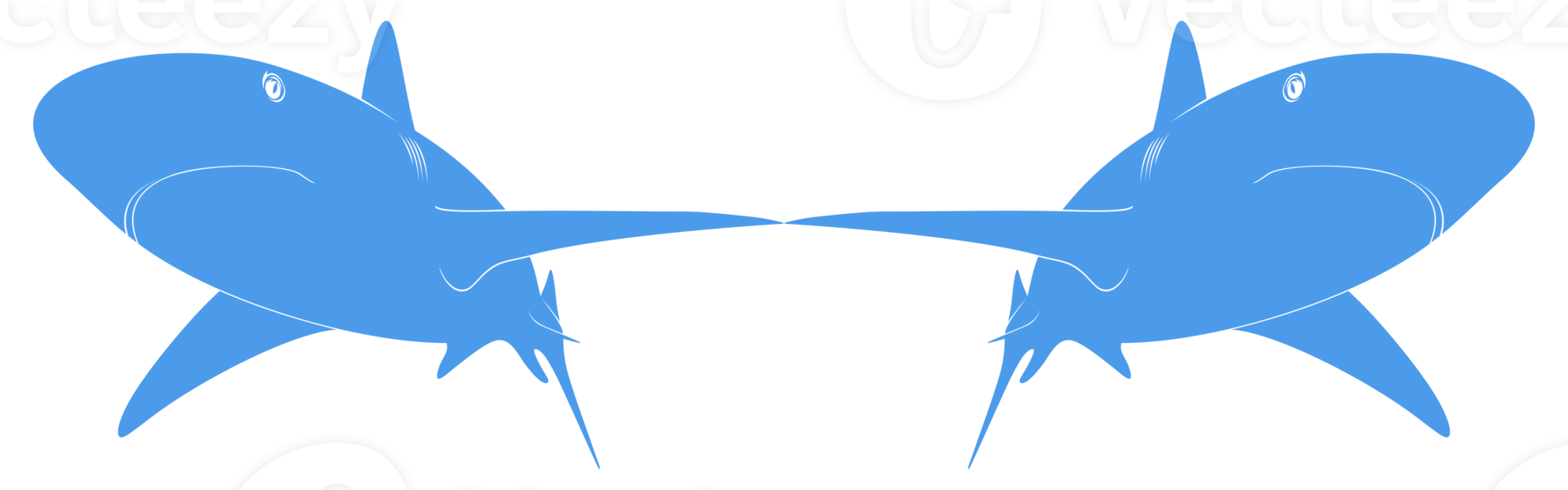 haai silhouet voor logo, pictogram, website, kunst illustratie, infografisch, of grafisch ontwerp element. formaat PNG