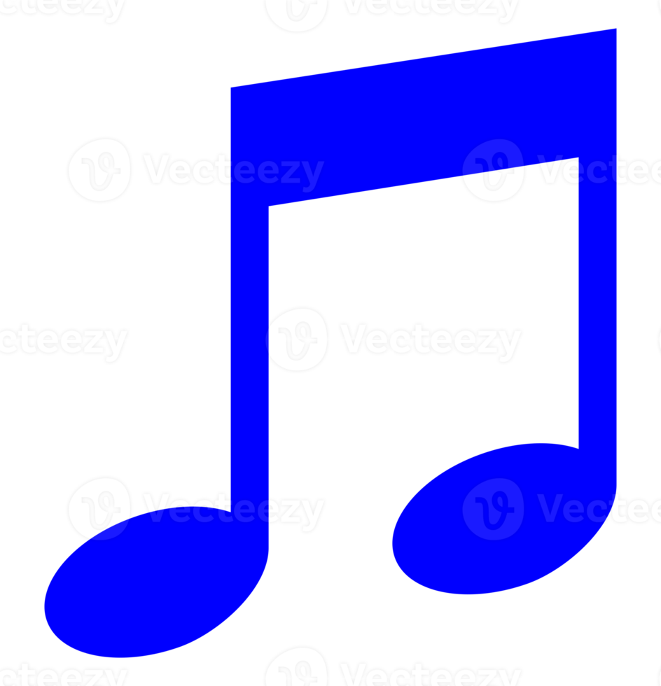 musik notation illustration för ikon, symbol, konst illustration, appar, hemsida, logotyp eller grafisk design element. formatera png