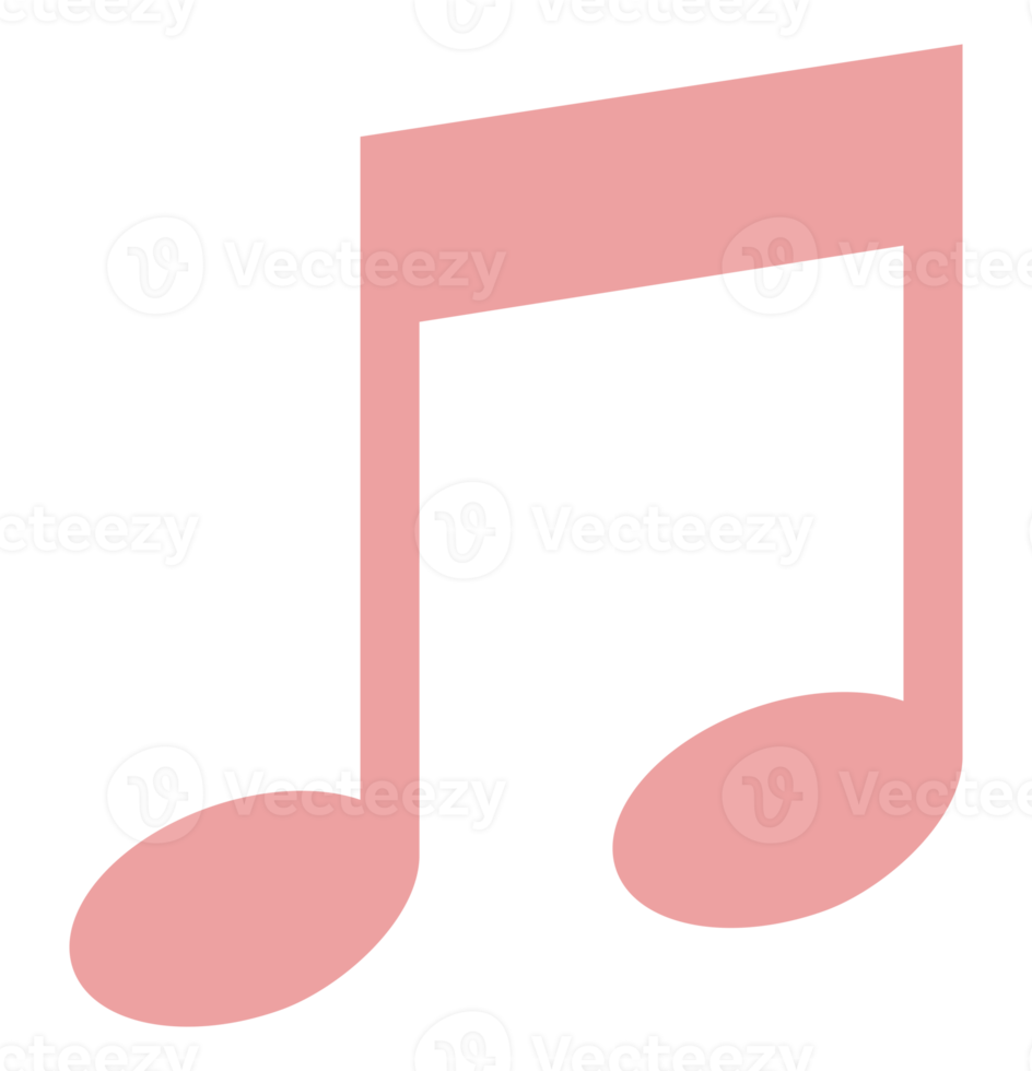 Music Notation Illustration for Icon, Symbol, Art Illustration, Apps, Website, Logo or Graphic Design Element. Format PNG