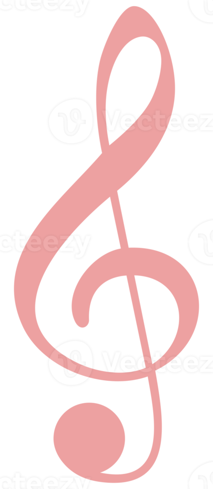 Music Notation Illustration for Icon, Symbol, Art Illustration, Apps, Website, Logo or Graphic Design Element. Format PNG