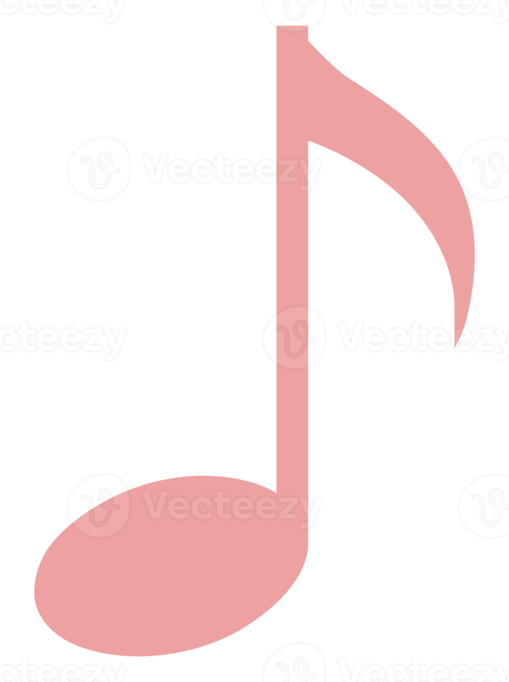 musik notation illustration för ikon, symbol, konst illustration, appar, hemsida, logotyp eller grafisk design element. formatera png