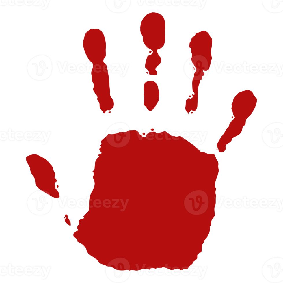 Handprint Silhouette Illustration. Hand Palm Silhouette for Logo, Pictogram Apps, Website, and or Graphic Design Element. Format PNG