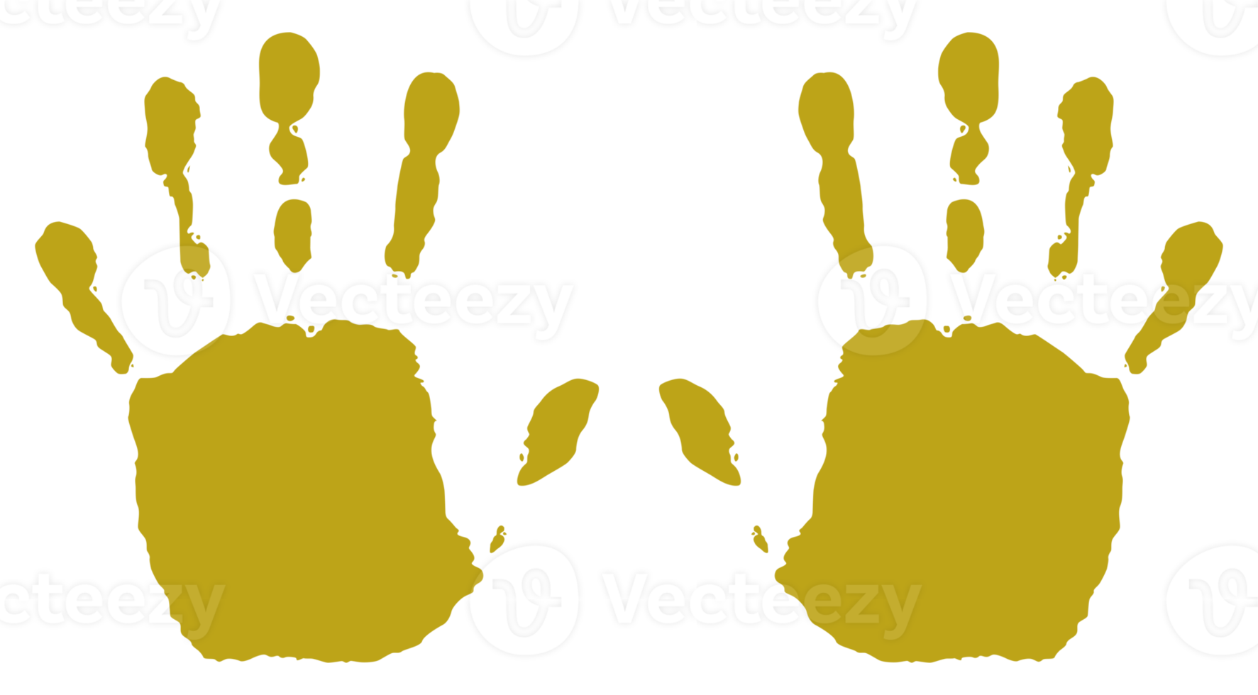 ilustração de silhueta de impressão de mão. silhueta de palma de mão para logotipo, aplicativos de pictograma, site e ou elemento de design gráfico. formato png