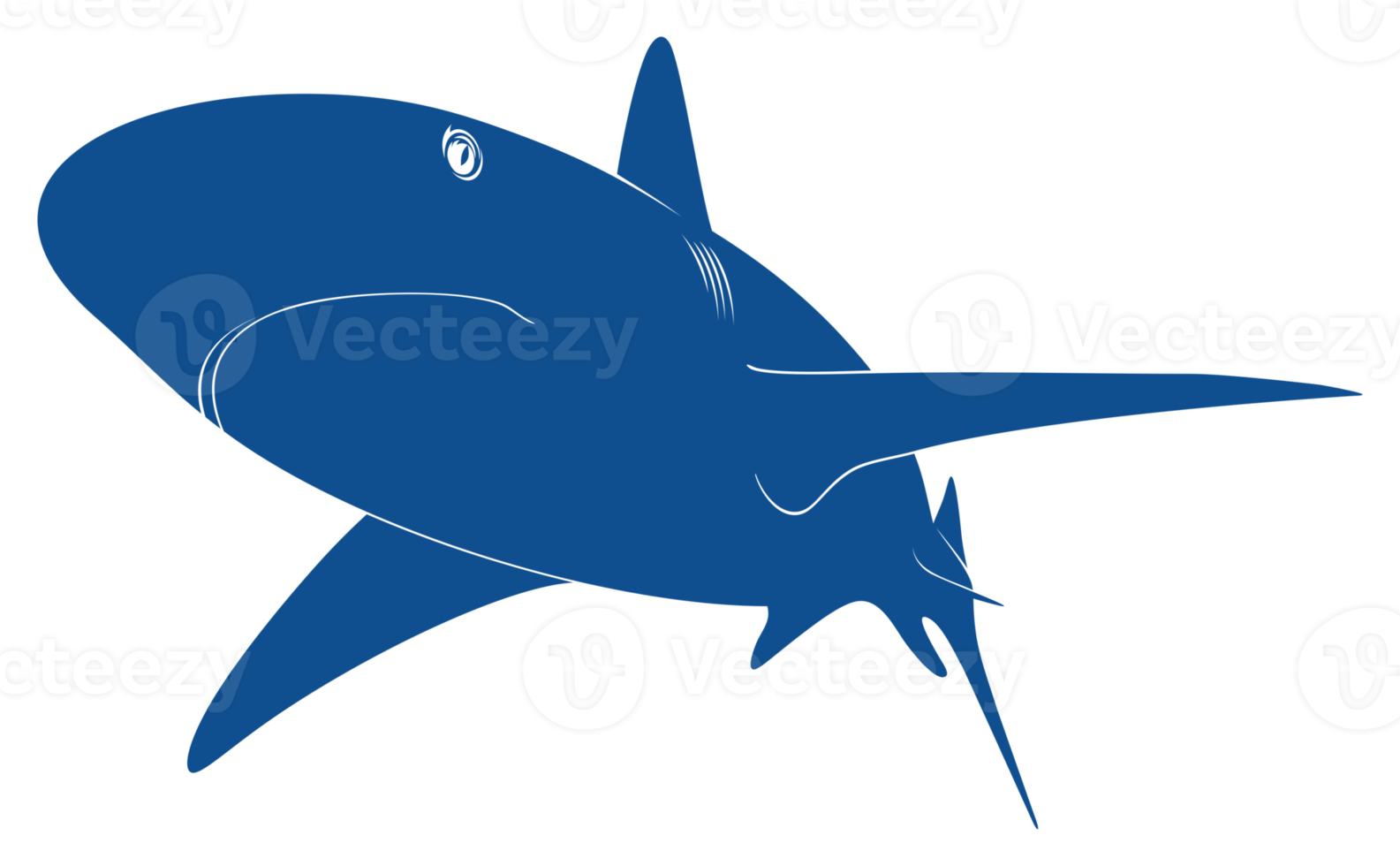 Shark Silhouette for Logo, Pictogram, Website, Art Illustration, Infographic, or Graphic Design Element. Format PNG