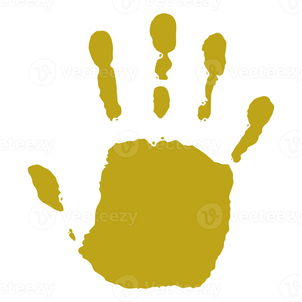 handafdruk silhouet illustratie. hand- palm silhouet voor logo, pictogram appjes, website, en of grafisch ontwerp element. formaat PNG