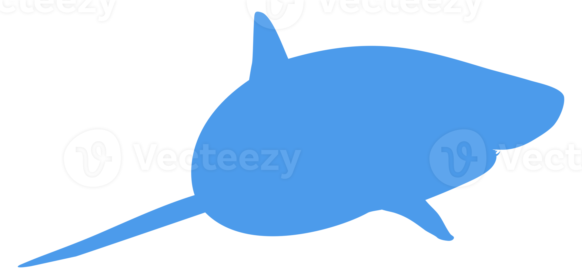 silueta de tiburón para logotipo, pictograma, sitio web, ilustración de arte, infografía o elemento de diseño gráfico. formato png