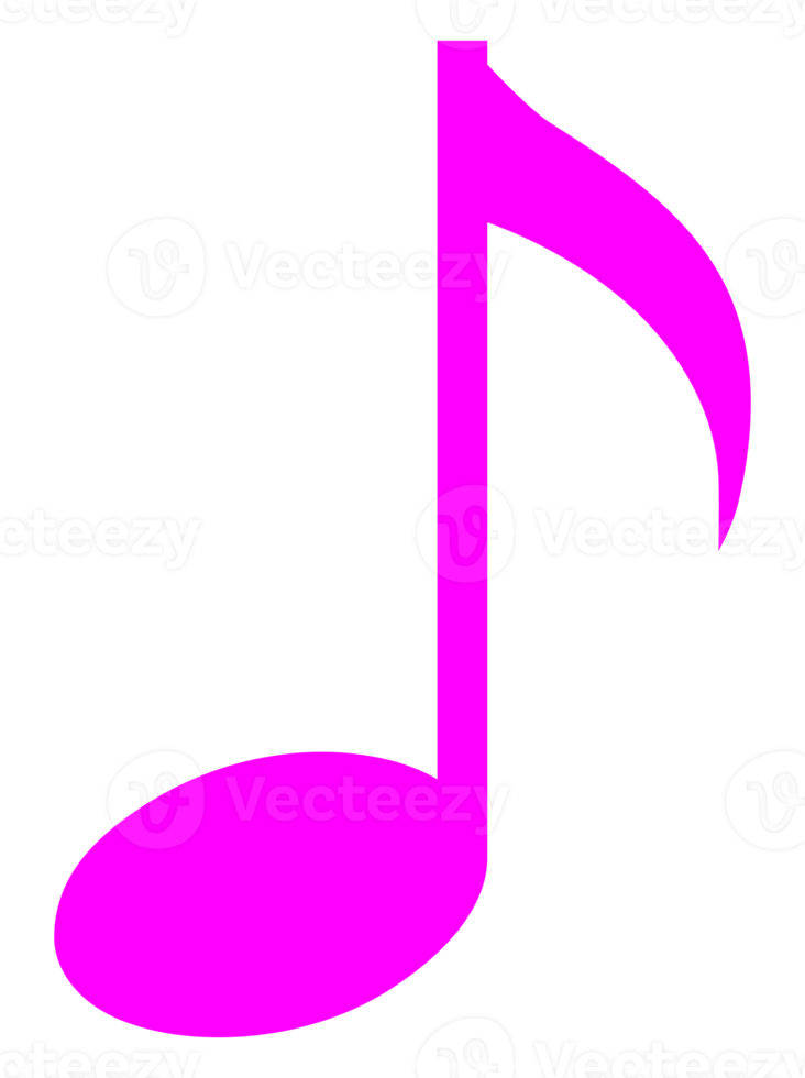 Music Notation Illustration for Icon, Symbol, Art Illustration, Apps, Website, Logo or Graphic Design Element. Format PNG