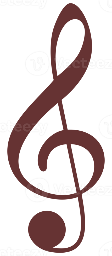 illustration de notation musicale pour l'icône, le symbole, l'illustration d'art, les applications, le site Web, le logo ou l'élément de conception graphique. formatpng png