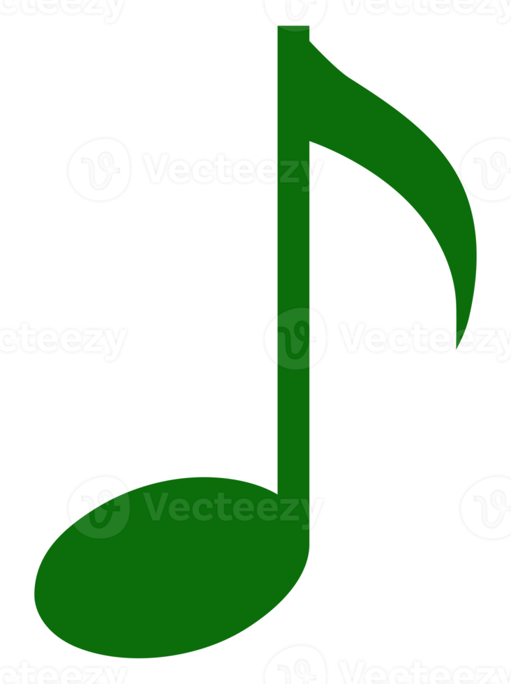 illustration de notation musicale pour l'icône, le symbole, l'illustration d'art, les applications, le site Web, le logo ou l'élément de conception graphique. formatpng png