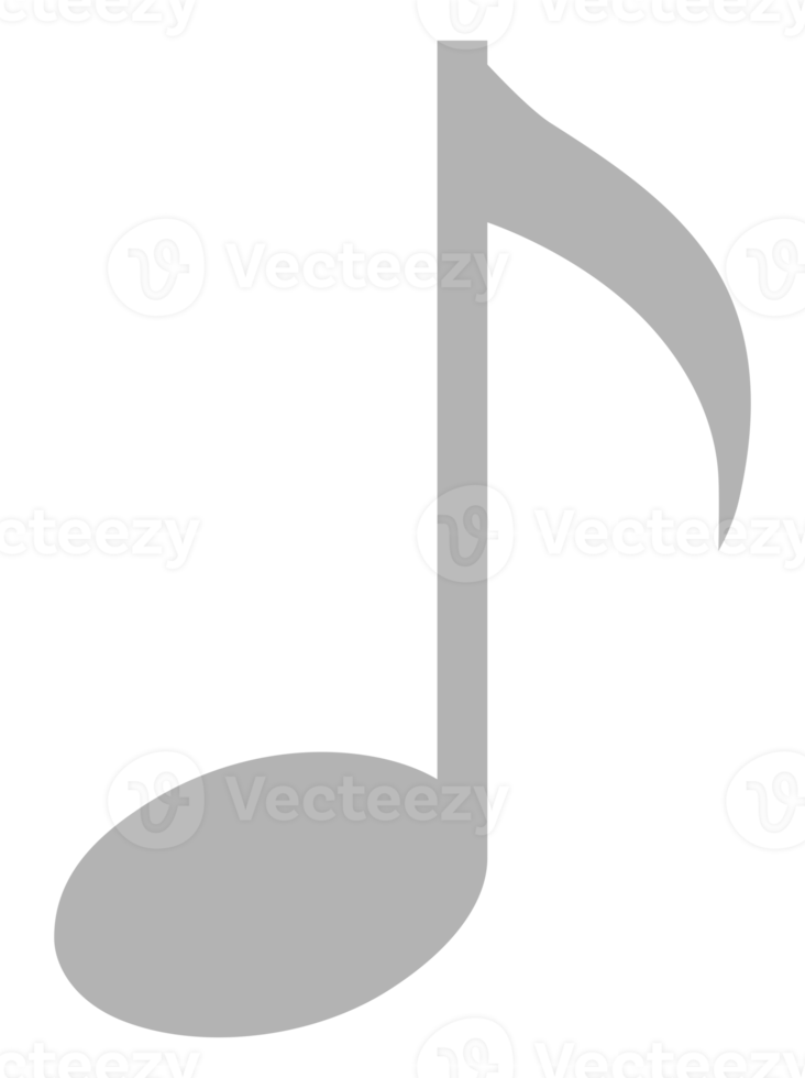 ilustração de notação musical para ícone, símbolo, ilustração de arte, aplicativos, site, logotipo ou elemento de design gráfico. formato png