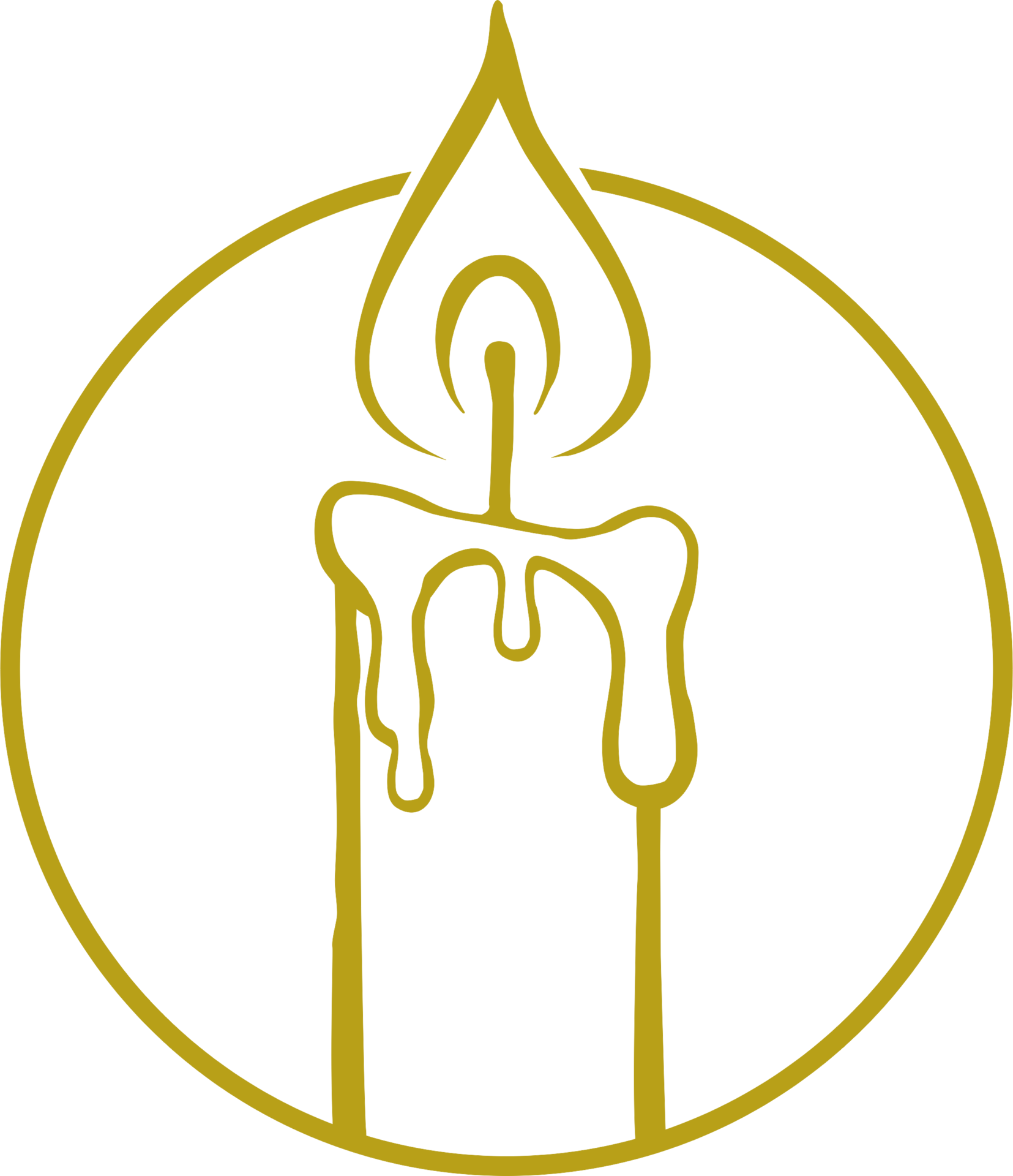 Visual Illustration of the Candle for Logo, Art Illustration, site