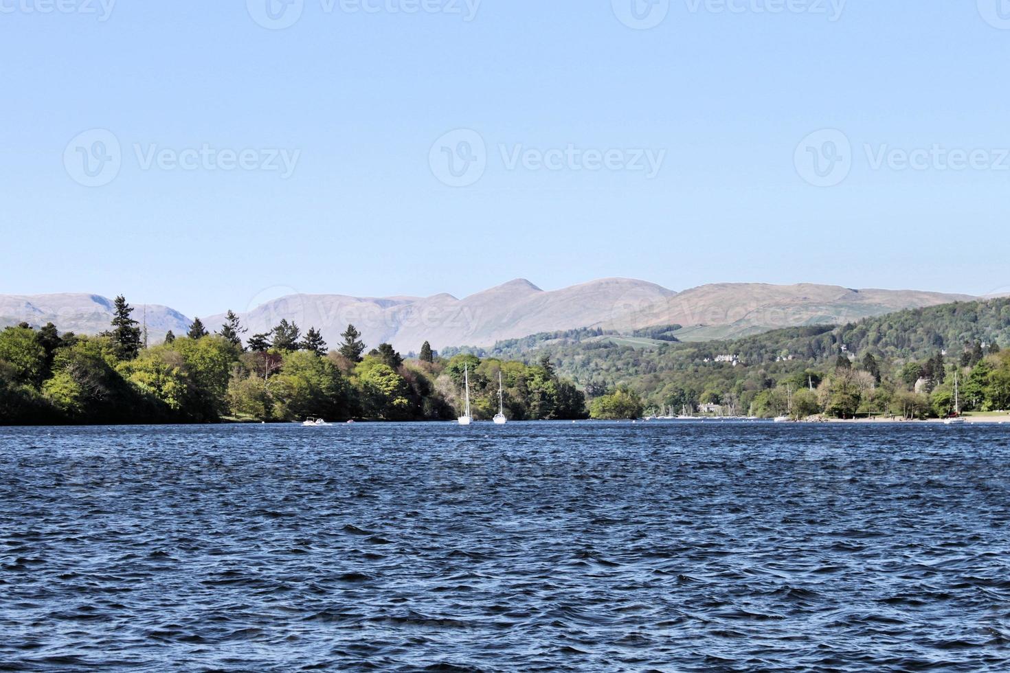A view of Lake Windermere in the Lake District photo