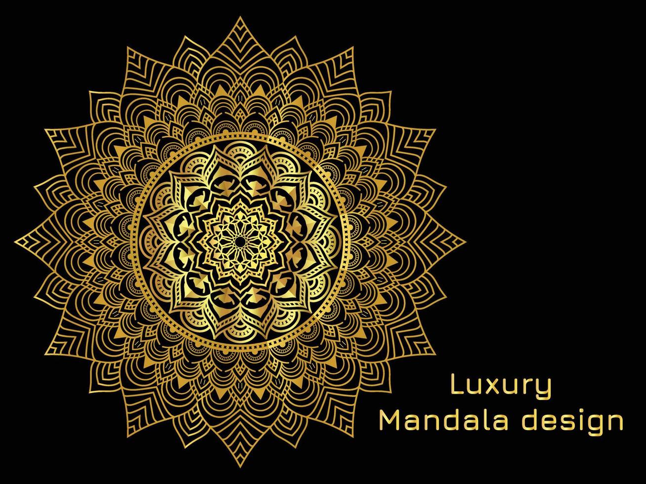 diseño de mandala de lujo vector