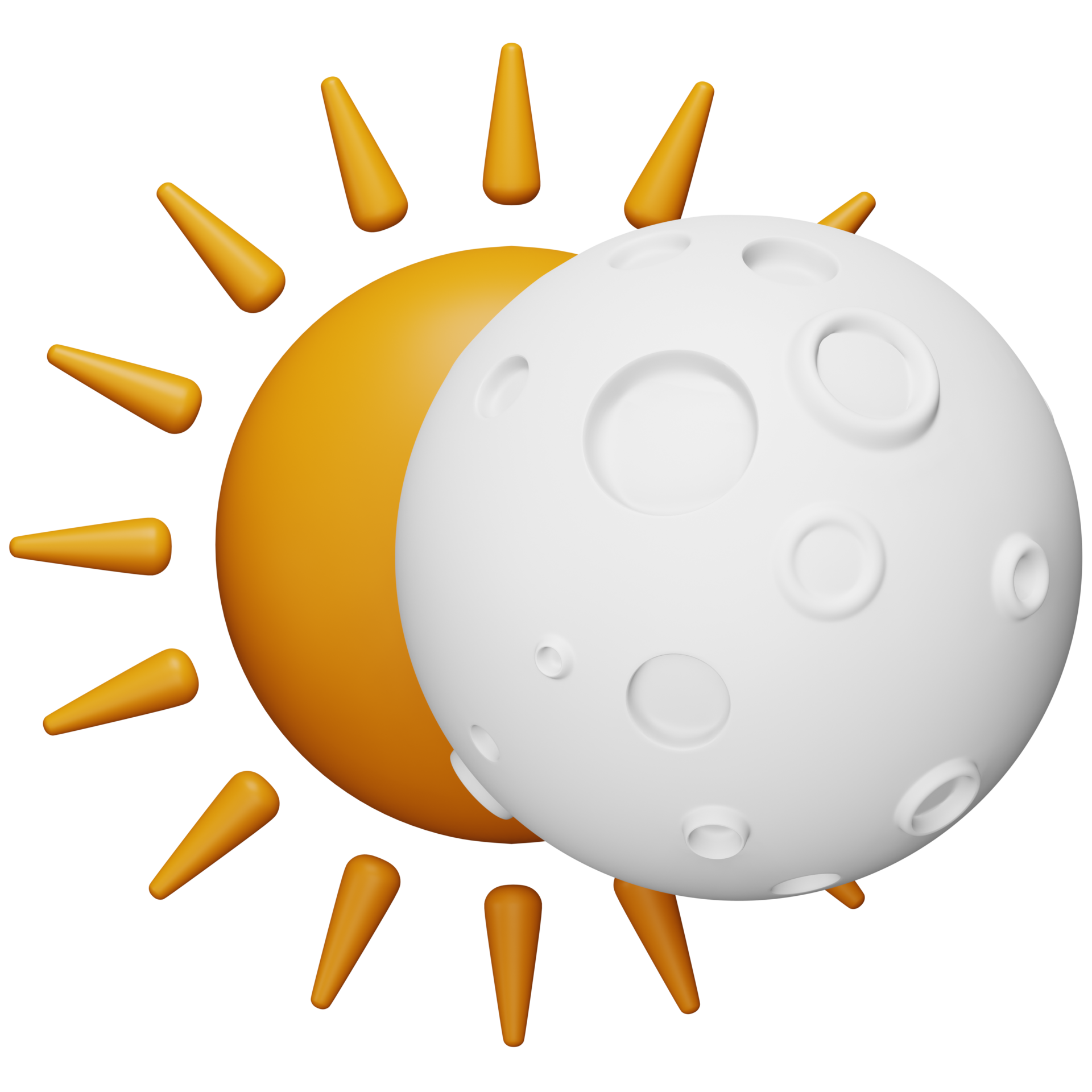 Free eclipse icono isométrico de representación 3d. 13250785 PNG with