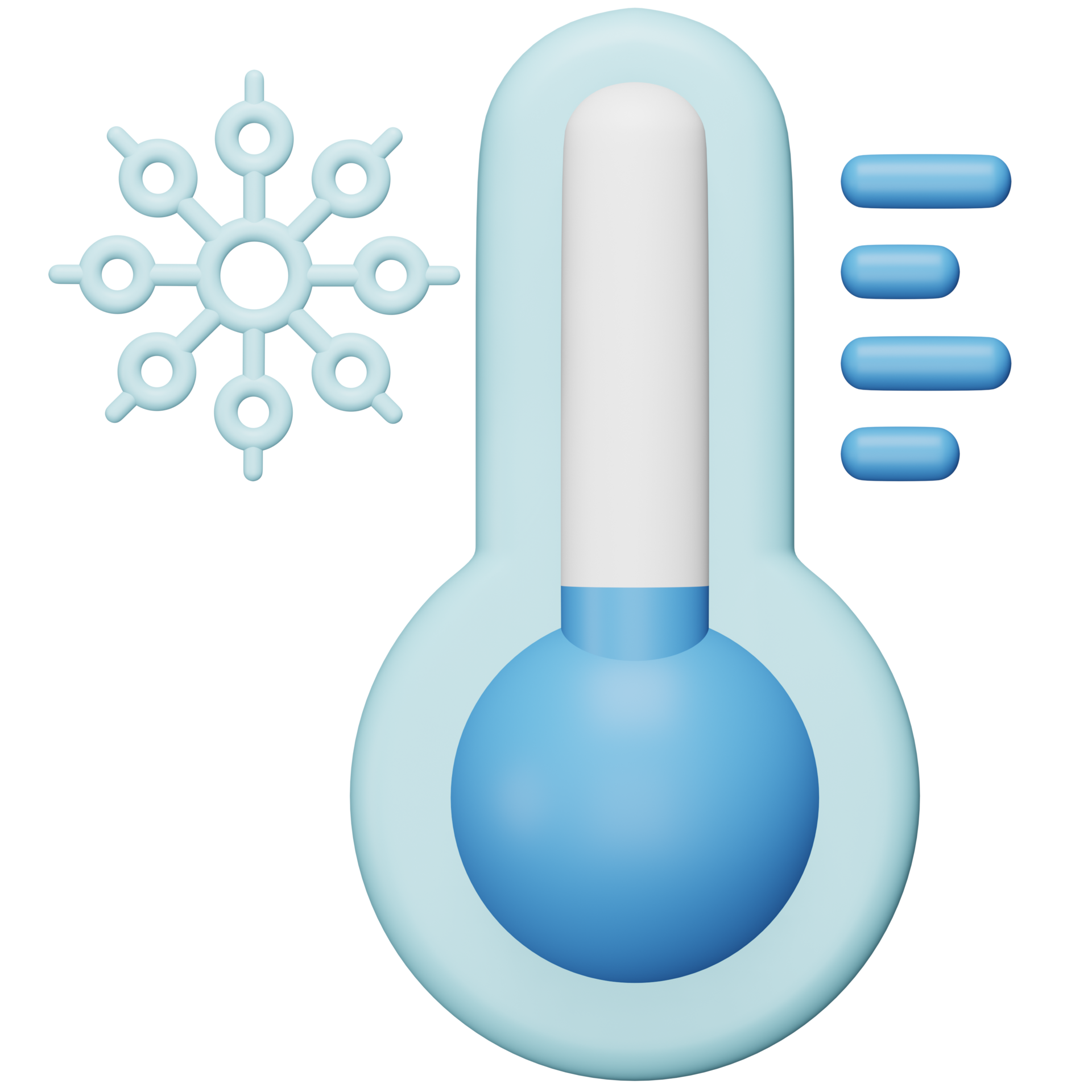 icône isométrique de rendu 3d basse température. 13250792 PNG