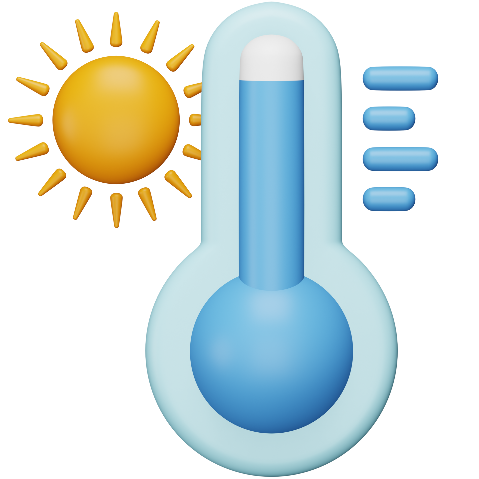 High temperatures 3d rendering isometric icon. 13250803 PNG