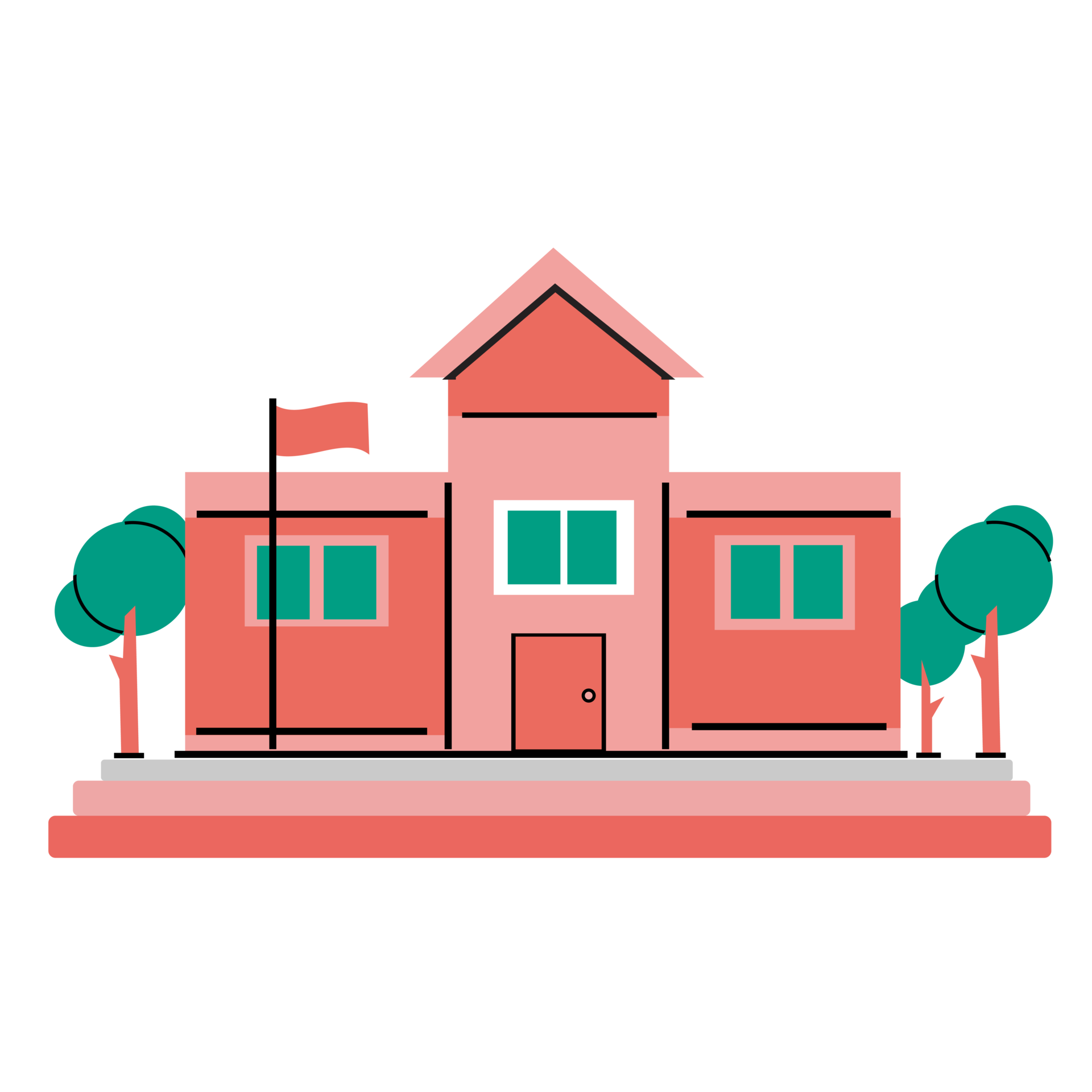 Free Illustration of a school building in vintage colors. Cartoon school  building in transparent background. Basic education elements and design  properties. PNG Format 13250807 PNG with Transparent Background