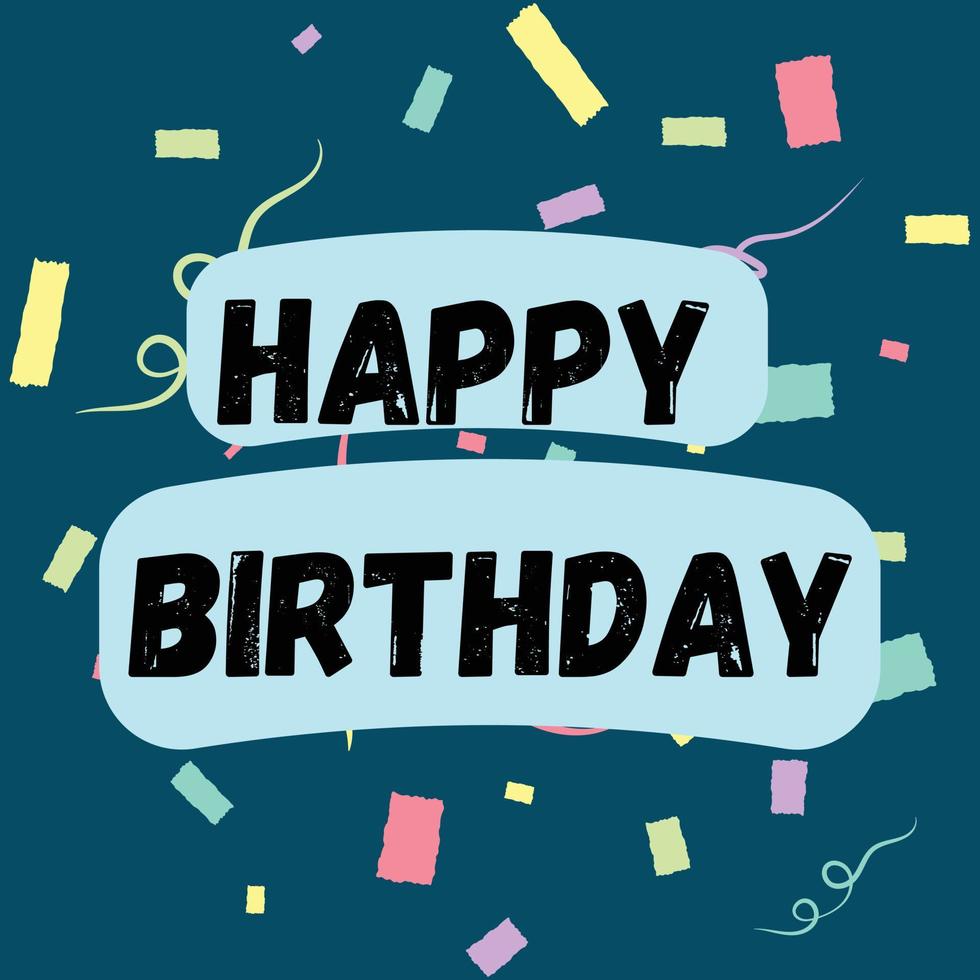 Happy Birthday illustration vector