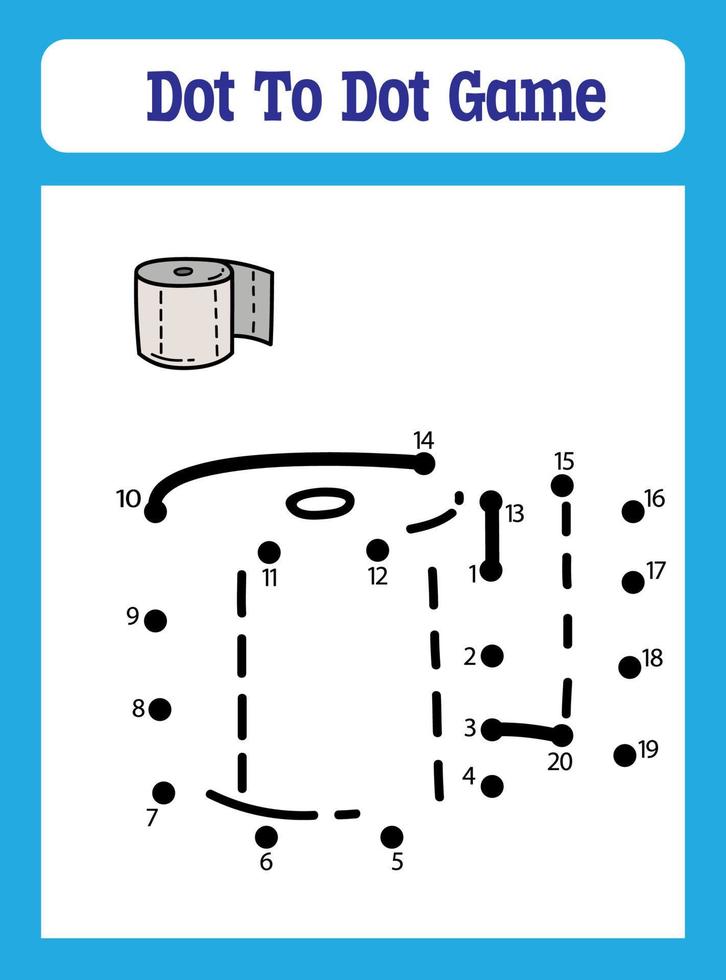 juegos de punto a punto para niños vector