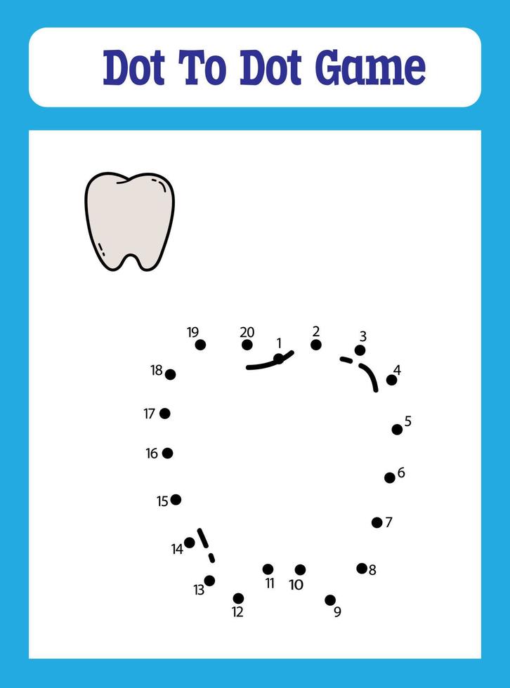 juegos de punto a punto para niños vector