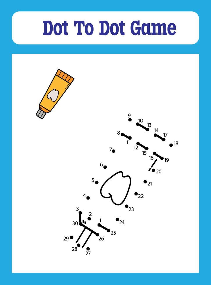 Dot to Dot Games for Kids vector