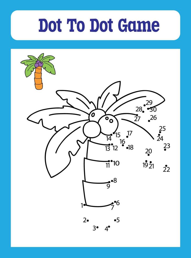 Dot to Dot Games for Kids vector