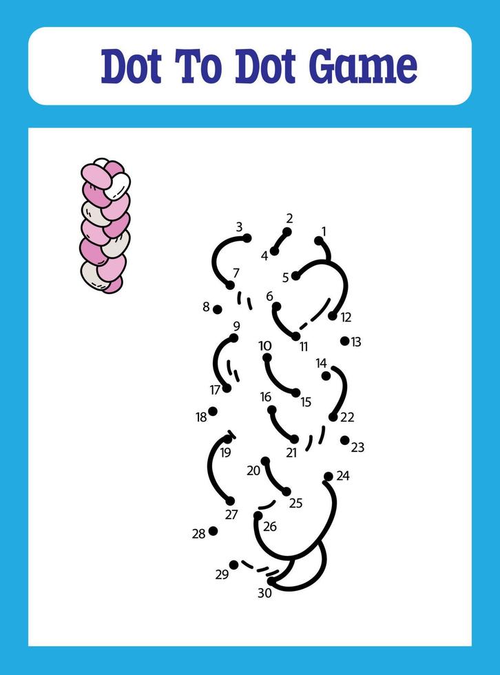 Dot to Dot Games for Kids vector