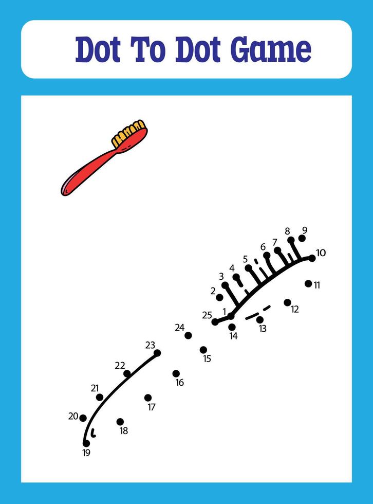 Dot to Dot Games for Kids vector