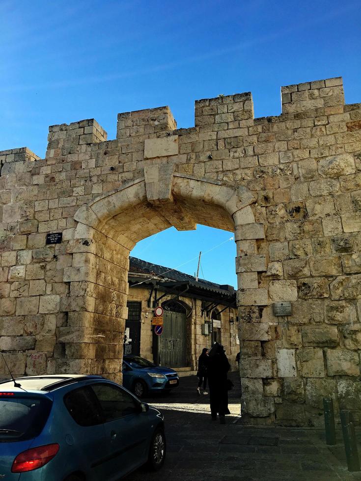 Jerusalem in Israel in 2019. A view of the Streets of Jerusalem photo