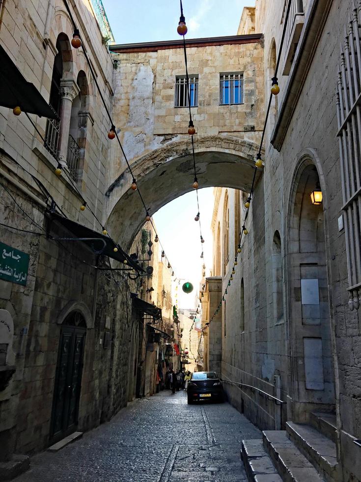 Jerusalem in Israel in 2019. A view of the Streets of Jerusalem photo