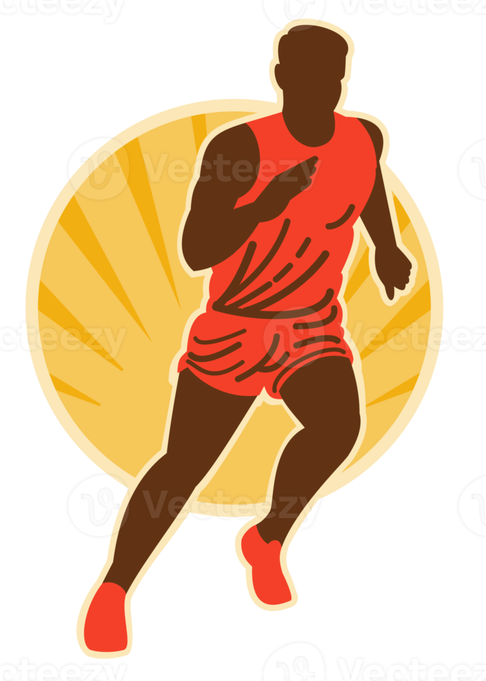 marathon runner running png