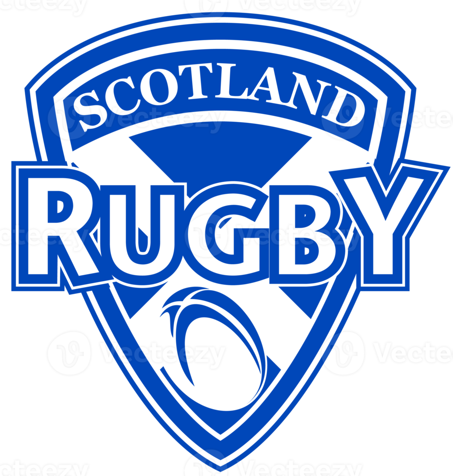 Rugby-Ball-Schild Schottland-Flagge png